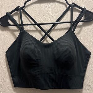 Lululemon Athletica Olive Green Strappy Bra